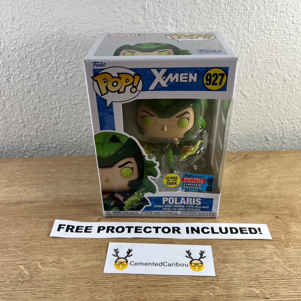 Polaris Glow Funko Pop #927 NYCC 2021 Shared X-Men Marvel Vaulted NEAR MINT